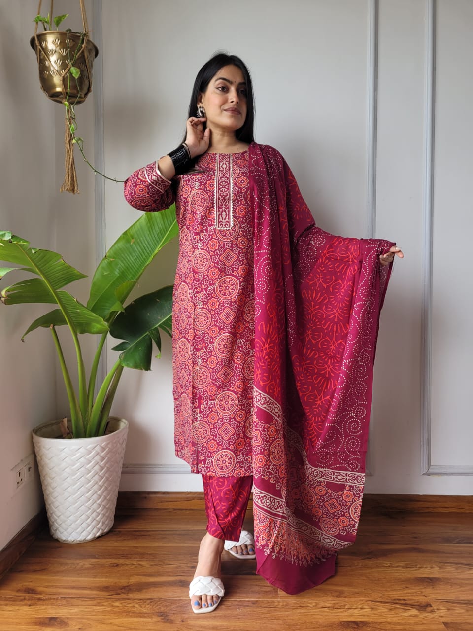 New Exclusive Collection of Hand Block Printed Stitched Cotton Suits With Cotton Dupatta in Beautiful Colours (BFSCS43)