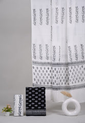 Exclusive Hand Block Cotton Suit With Cotton Dupatta