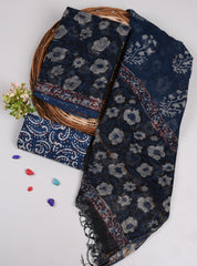 Premium Sanganeri Printed kota Suit With Kota Doria Duppta(BFFKO78)