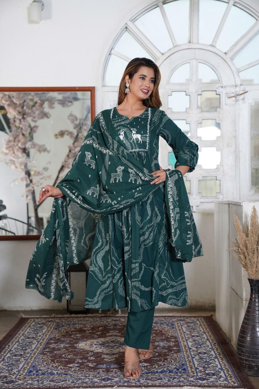 *New lounch *

*White Love.......*

*This A-line pant set is perfect for the summer season with its vibrant floral print and confident  , the included matching dupatta completes the look and adds an extra touch of style.*