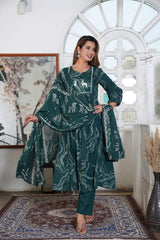 *New lounch *

*White Love.......*

*This A-line pant set is perfect for the summer season with its vibrant floral print and confident  , the included matching dupatta completes the look and adds an extra touch of style.*