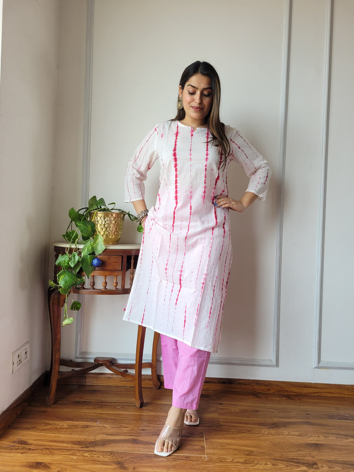 New Exclusive Hand  block printed Stitched Cotton  Kurtis with Pant