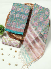 Premium Sanganeri Printed kota Suit With Kota Doria Duppta