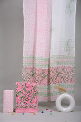 Exclusive Hand Block Cotton Suit With Cotton Dupatta