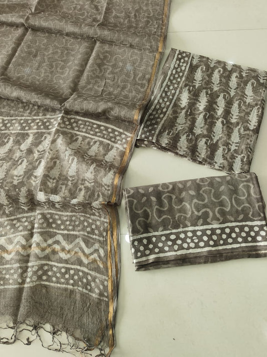 Premium Sanganeri Printed kota Suit With Kota Doria Duppta