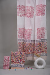 Exclusive Hand Block Cotton Suit With Cotton Dupatta
