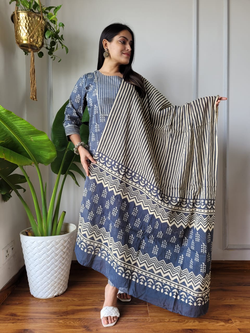 New Exclusive Collection of Hand Block Printed Stitched Cotton Suits With Cotton Dupatta in Beautiful Colours (BFSCS31)