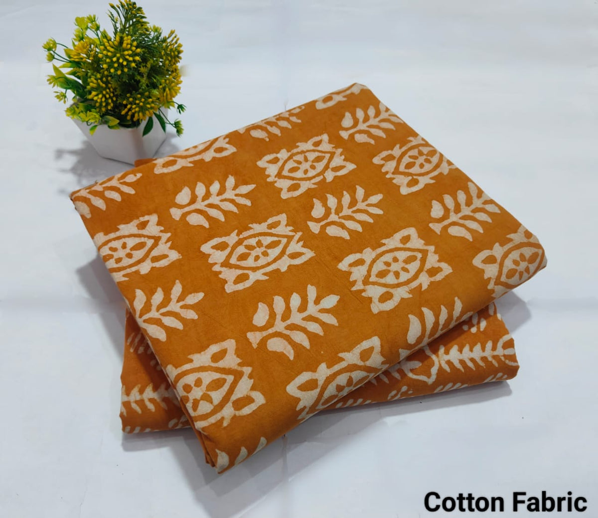 Premium Hand Block Printed Cotton Suit Top And Bottom Set (BFTB39)