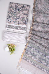 Premium Sanganeri Printed Cotton Suit With Kota Doria Duppta(BFCOTKD22)