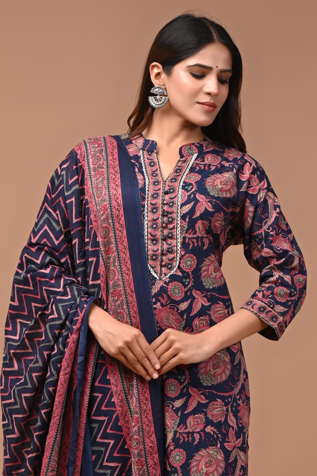 *All New Exclusive Collection of Hand Block Printed "Stitched" Cotton Suits With Cotton Dupatta in Beautiful Colours*