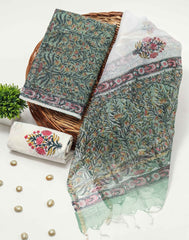 Premium Sanganeri Printed kota Suit With Kota Doria Duppta(BFFKO60)