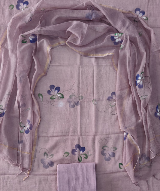 Premium Sanganeri Printed kota Suit With Kota Doria Duppta