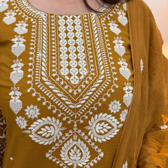 *Introducing the latest addition to our fashion collection the strength kurta Style made from high-quality cotton, embellished with exquisite embroidery  work on neck line and paired with matching pant.*