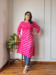 New Exclusive Hand  block printed Stitched Cotton  Kurtis with Pant