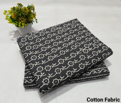 Premium Hand Block Printed Cotton Suit Top And Bottom Set(BFTB091)
