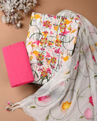 PREMIUM GOTA PATTI COTTON SUIT SET WITH CHIFFON DUPATTA(BSCOTGC37)