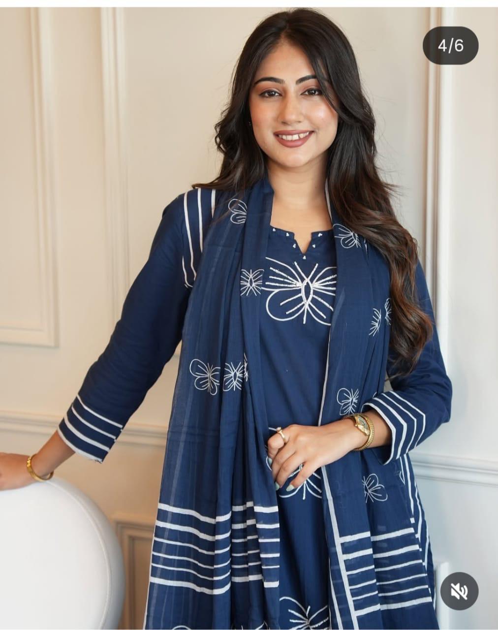*New  summer  Super Hit design: *

 *Kurti with plazzo with dupatta*