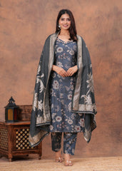 New launch 
Vertican muslin fabric kurti pant dupatta sets
Fabric _ pure vertican muslin digital print fabric soft premium Vatican fabric