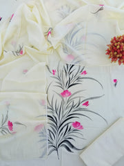 Exclusive Hand Block Cotton Suit With Cotton Dupatta