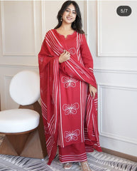 *New  summer  Super Hit design: *

 *Kurti with plazzo with dupatta*