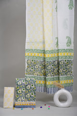 Exclusive Hand Block Cotton Suit With Cotton Dupatta