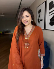 New launch                                Premium Heavy Rich Dhabu  Cotton Aline Aline Suit