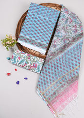 Premium Sanganeri Printed kota Suit With Kota Doria Duppta(BFFKO63)