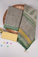 Premium Sanganeri Printed kota Suit With Kota Doria Duppta(BFFKO15)