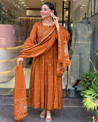 *New Launch*
Look straight out of a dreamy movie set as  you turn around and walk in this elegant flaired suit ! The perfect of traditional wear