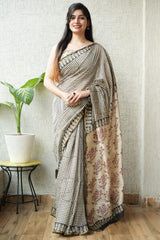 New Designer Hand Block Print Chanderi Silk Saree(BFCS40)