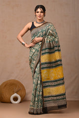 New Designer Hand Block Print Chanderi Silk Saree(BFCS19)