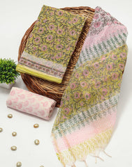 Premium Sanganeri Printed kota Suit With Kota Doria Duppta(BFFKO100)