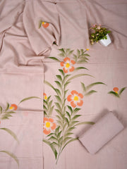 Exclusive Hand Block Cotton Suit With Cotton Dupatta