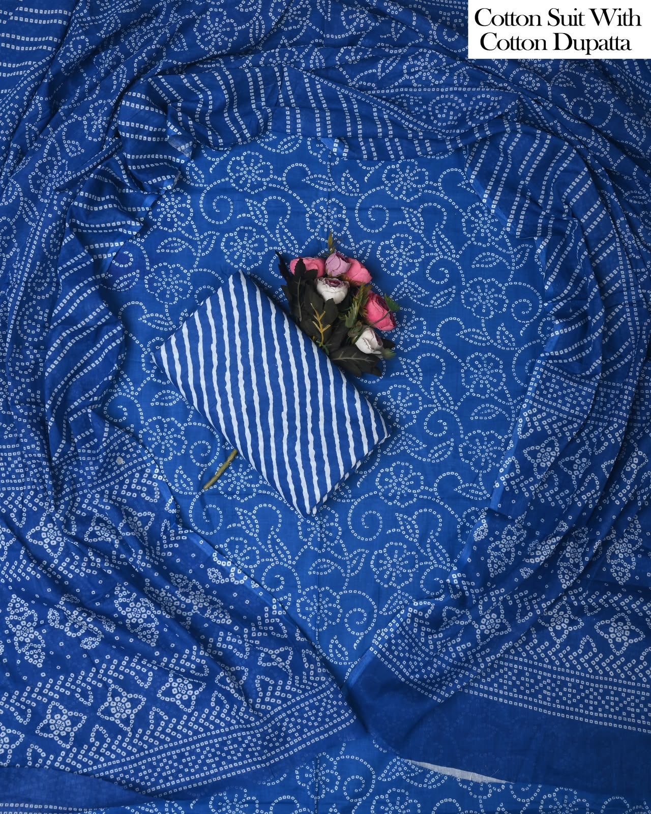 Exclusive Hand Block Cotton Suit With Cotton Dupatta
