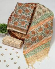 Premium Sanganeri Printed kota Suit With Kota Doria Duppta(BFFKO16)