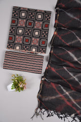 Premium Sanganeri Printed Cotton Suit With Kota Doria Duppta(BFCOTKD43)