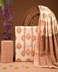 PREMIUM GOTA PATTI COTTON SUIT SET WITH COTTON DUPATTA