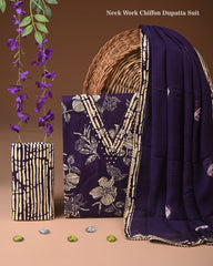 PREMIUM GOTA PATTI COTTON SUIT SET WITH CHIFFON DUPATTA(BSCOTGC04)