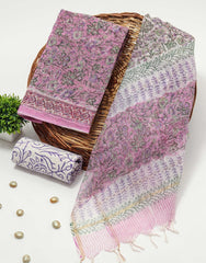 Premium Sanganeri Printed kota Suit With Kota Doria Duppta(BFFKO24)
