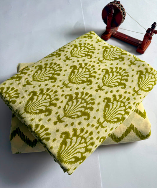 New hand block printed top and bottom