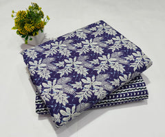 Premium Hand Block Printed Cotton Suit Top And Bottom Set (BFTB80)