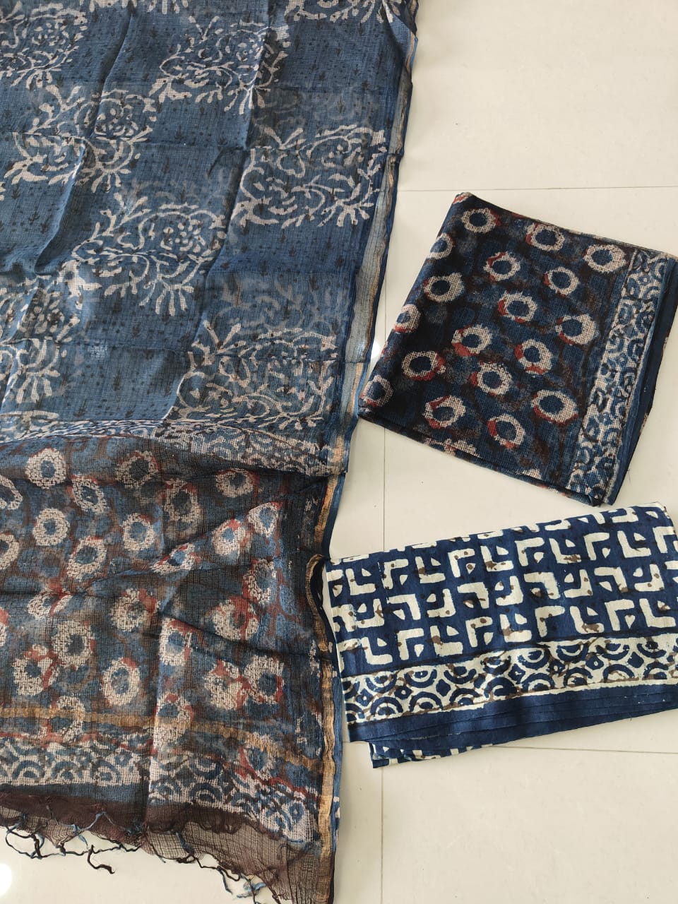 Premium Sanganeri Printed kota Suit With Kota Doria Duppta