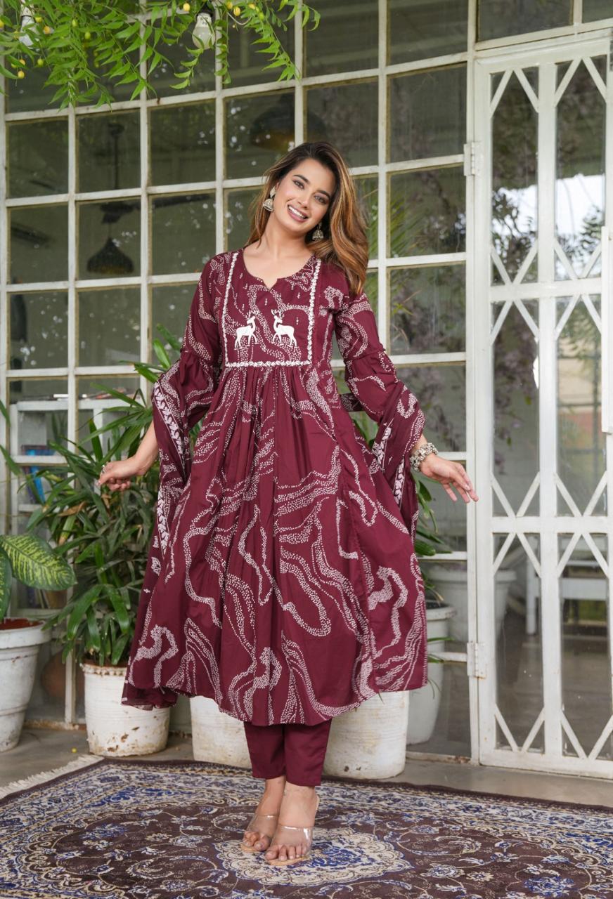 *New lounch *

*White Love.......*

*This A-line pant set is perfect for the summer season with its vibrant floral print and confident  , the included matching dupatta completes the look and adds an extra touch of style.*