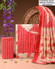PREMIUM GOTA PATTI COTTON SUIT SET WITH COTTON DUPATTA(BFCOTGH121)