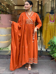 ANGRAKHA KURTI PENT DUPATTA SET