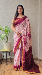 New Designer Hand Block Print Maheshwari Silk Saree (BFMSARE28)