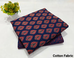 Premium Hand Block Printed Cotton Suit Top And Bottom Set(BFTB096)