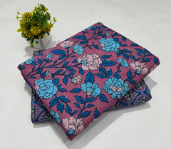 Premium Hand Block Printed Cotton Suit Top And Bottom Set (BFTB04)