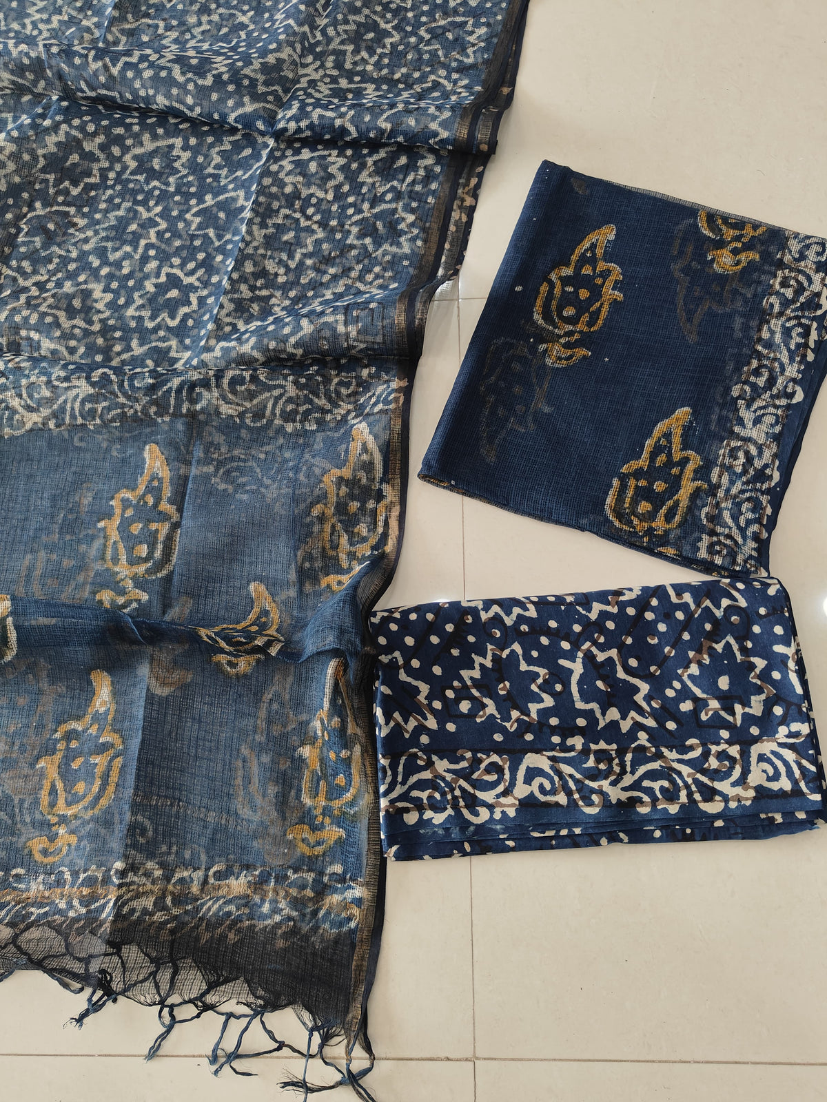 Premium Sanganeri Printed kota Suit With Kota Doria Duppta