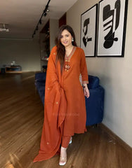 New launch                                Premium Heavy Rich Dhabu  Cotton Aline Aline Suit